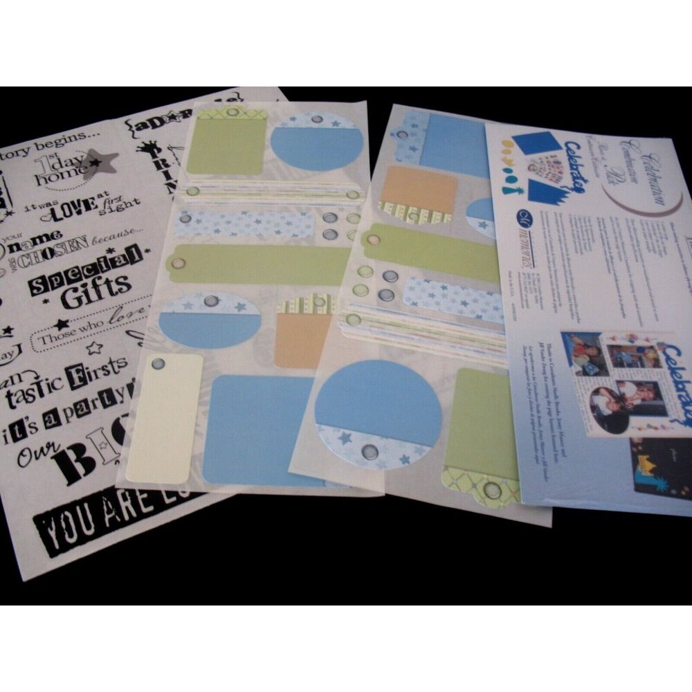Creative Memories BabyBoy Title Stickers & Baby Boy Soft Stickers& Combo NEW